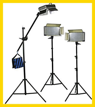 3 LED Panels 1x1 Kit Light Hire